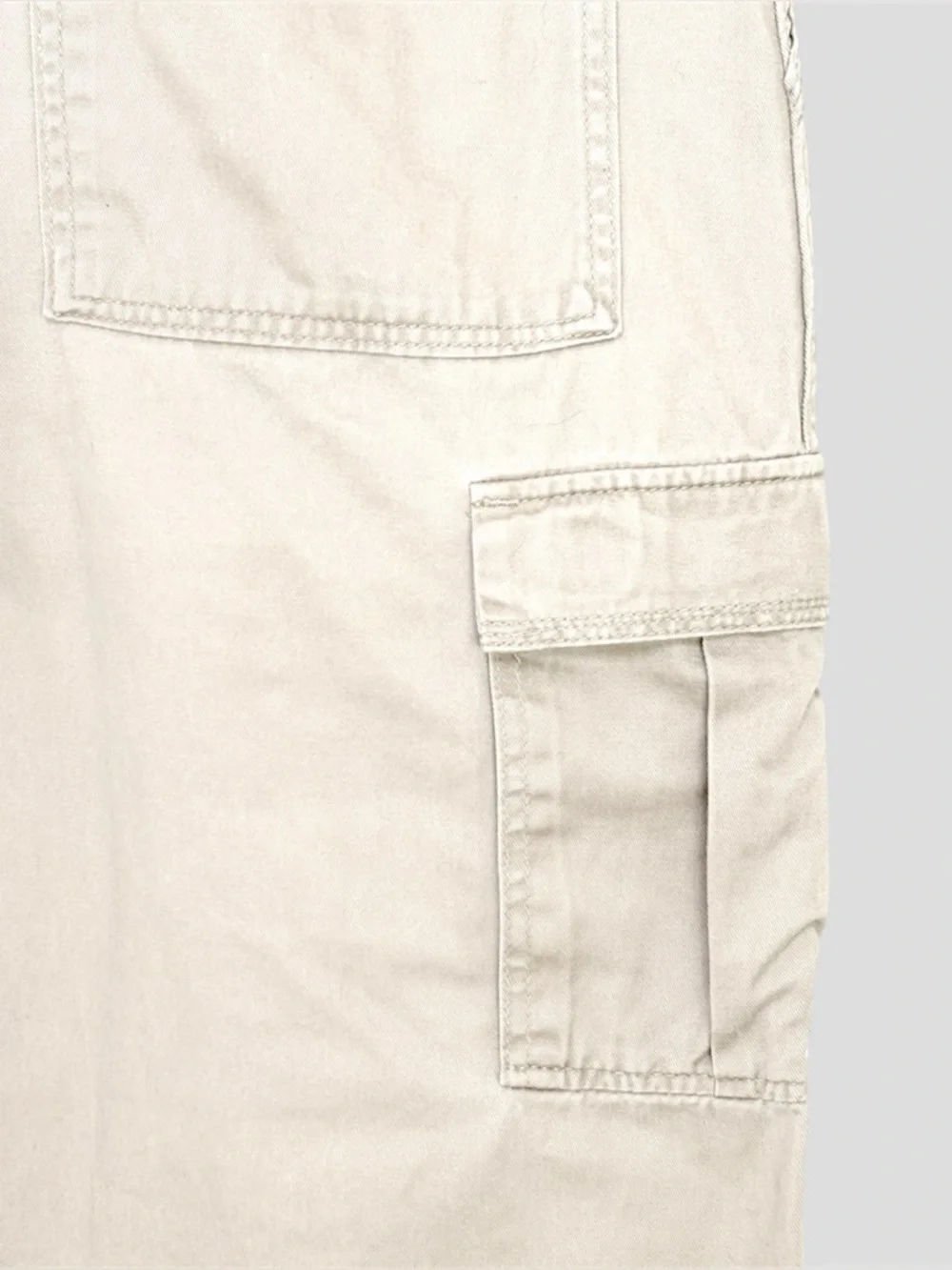 Vintage Wrangler Cargo Pants Women’s 36x30 Grey Cotton Twill Utility Workwear L - Picture 6 of 16